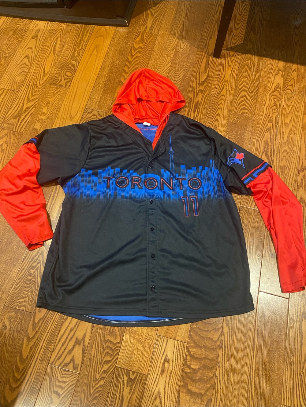 Toronto Blue Jays Bo Bichette #11 City Connect replica Hoodie giveaway